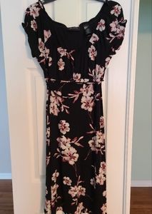 AXCESS Floral Peasant Sleeve Dress